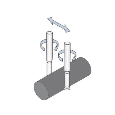 Kantavkännare Ø10 mm keramisk probe och Ø10 mm skaft